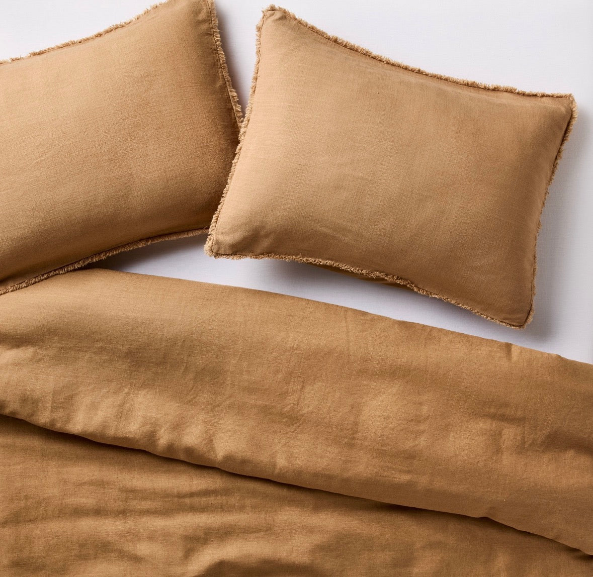 Casaluna Full/Queen Heavyweight Linen Blend Comforter Set, New