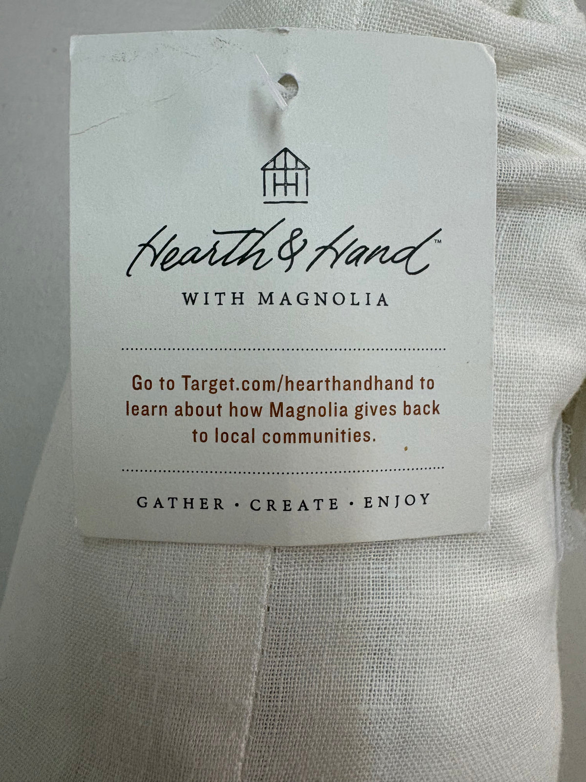 Hearth & Hand Queen Linen Blend Bedskirt, New