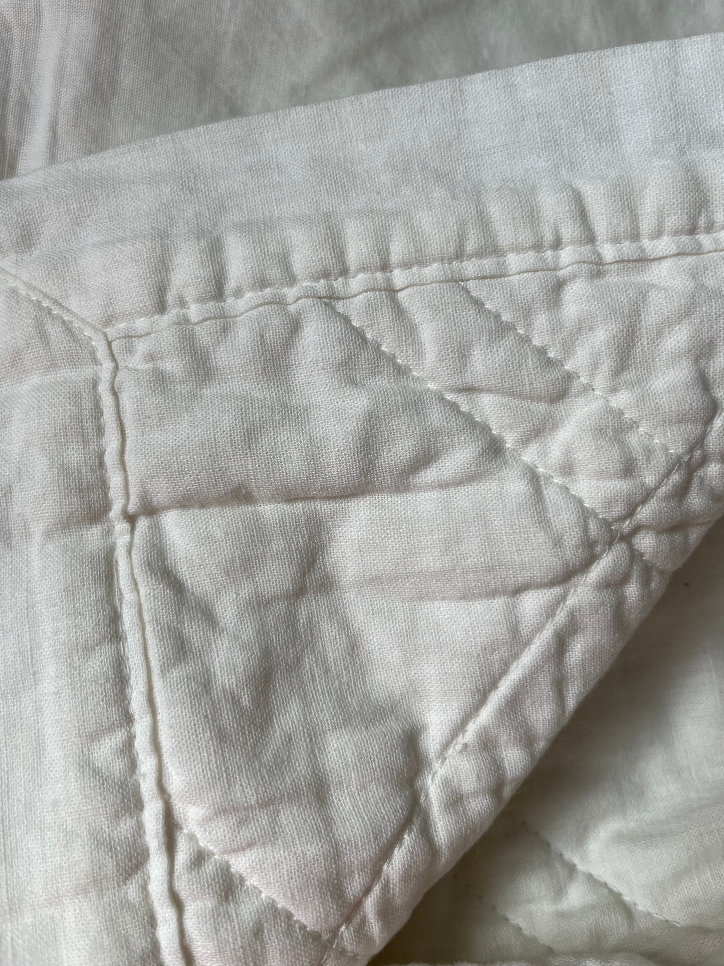 Threshold Euro Linen Blend Diamond Stitch Pillow Sham, New