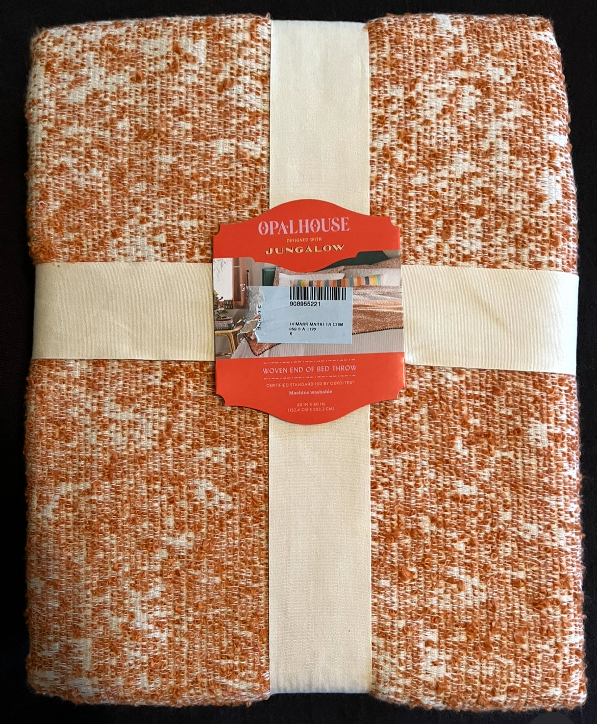 Opalhouse Jungalow 60"x80" Woven Textured Bed Throw, New