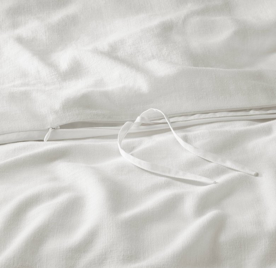 Casaluna King Heavyweight Linen Blend Duvet Cover, New