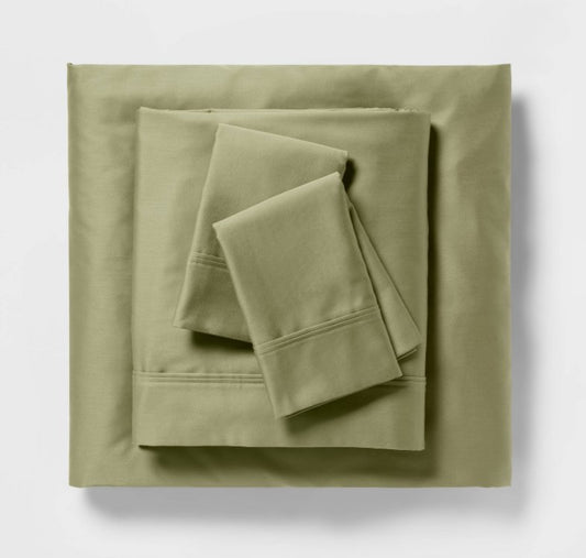 Threshold King Solid Performance Sheet Set, New