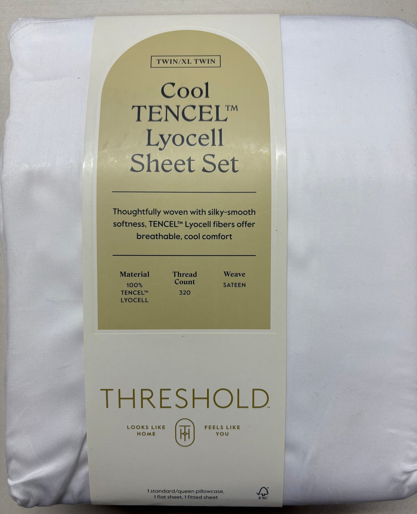 Threshold Twin/XL Twin Tencel Lyocell Sheet Set, New
