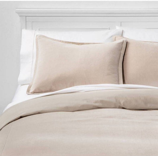 Threshold Full/Queen Cotton Velvet Duvet Set, New