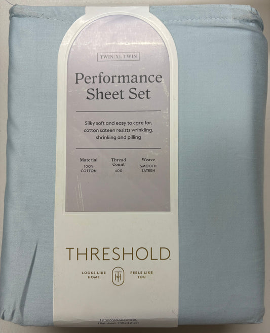 Threshold Twin/XL Twin Performance Sheet Set, New