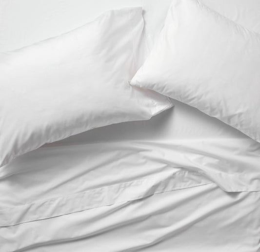 Casaluna Queen Premium Cotton Percale Sheet Set, New