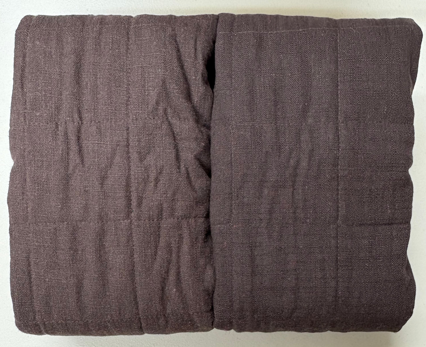 Casaluna Standard Heavyweight Linen Blend Quilted Sham Set, New