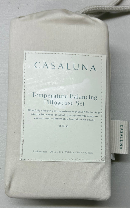 Casaluna King Temperature Balancing Pillowcase Set, New