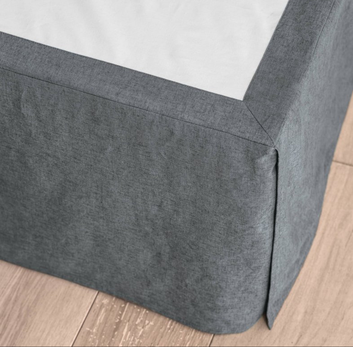 Casaluna King Linen Blend Bedskirt, New