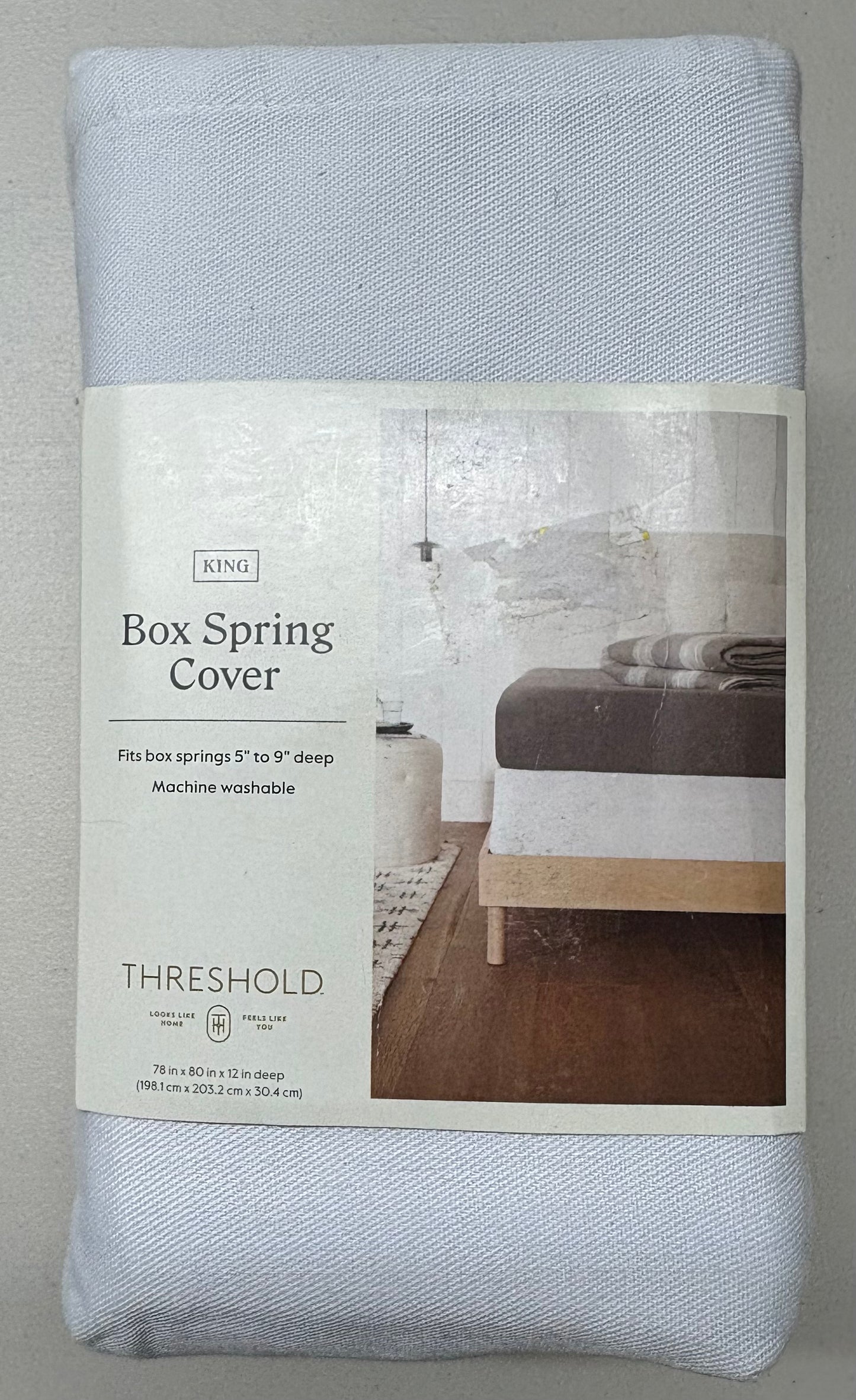 Threshold King Box Spring Cover, New