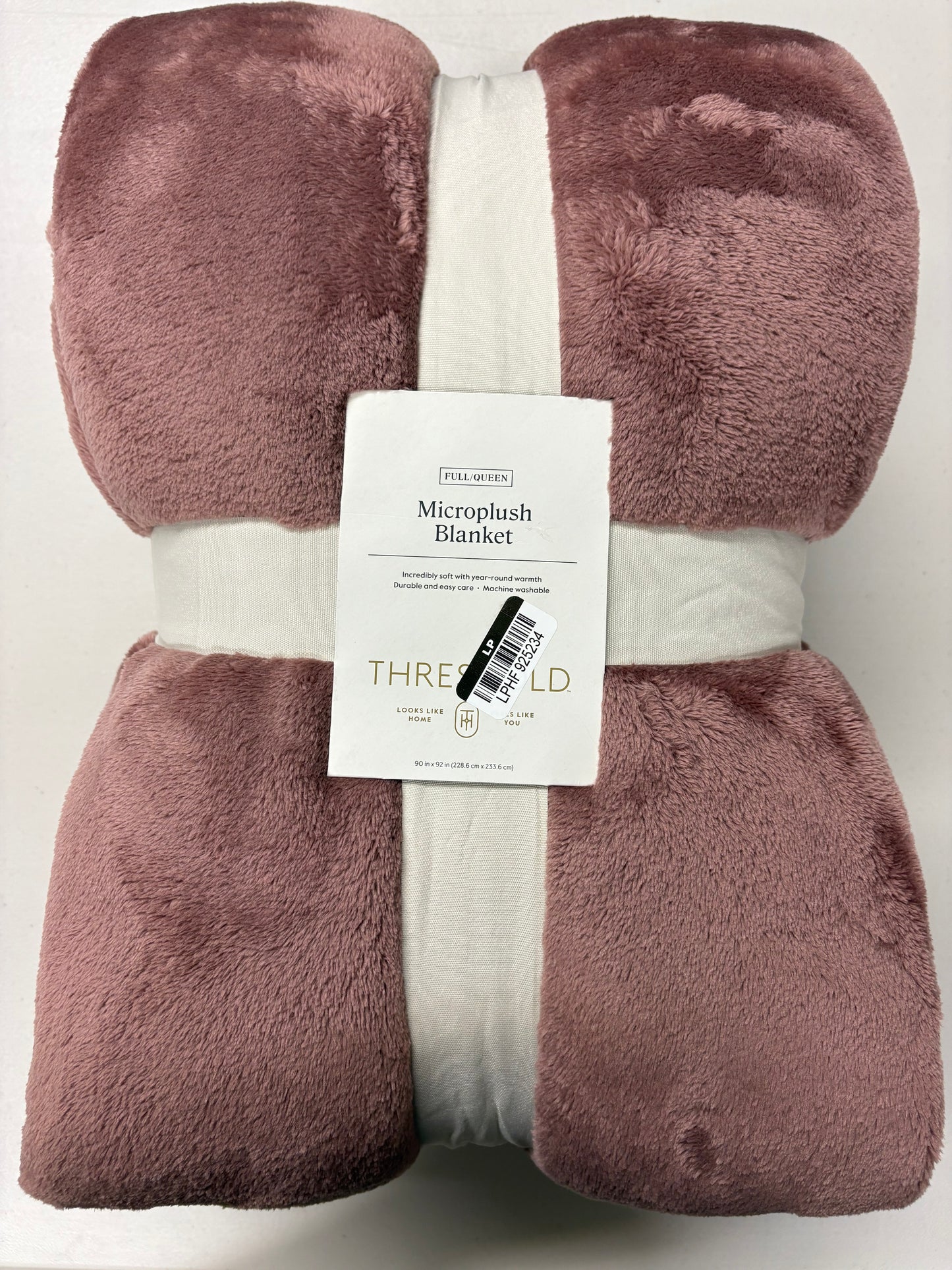 Threshold Full/Queen Microplush Bed Blanket, New