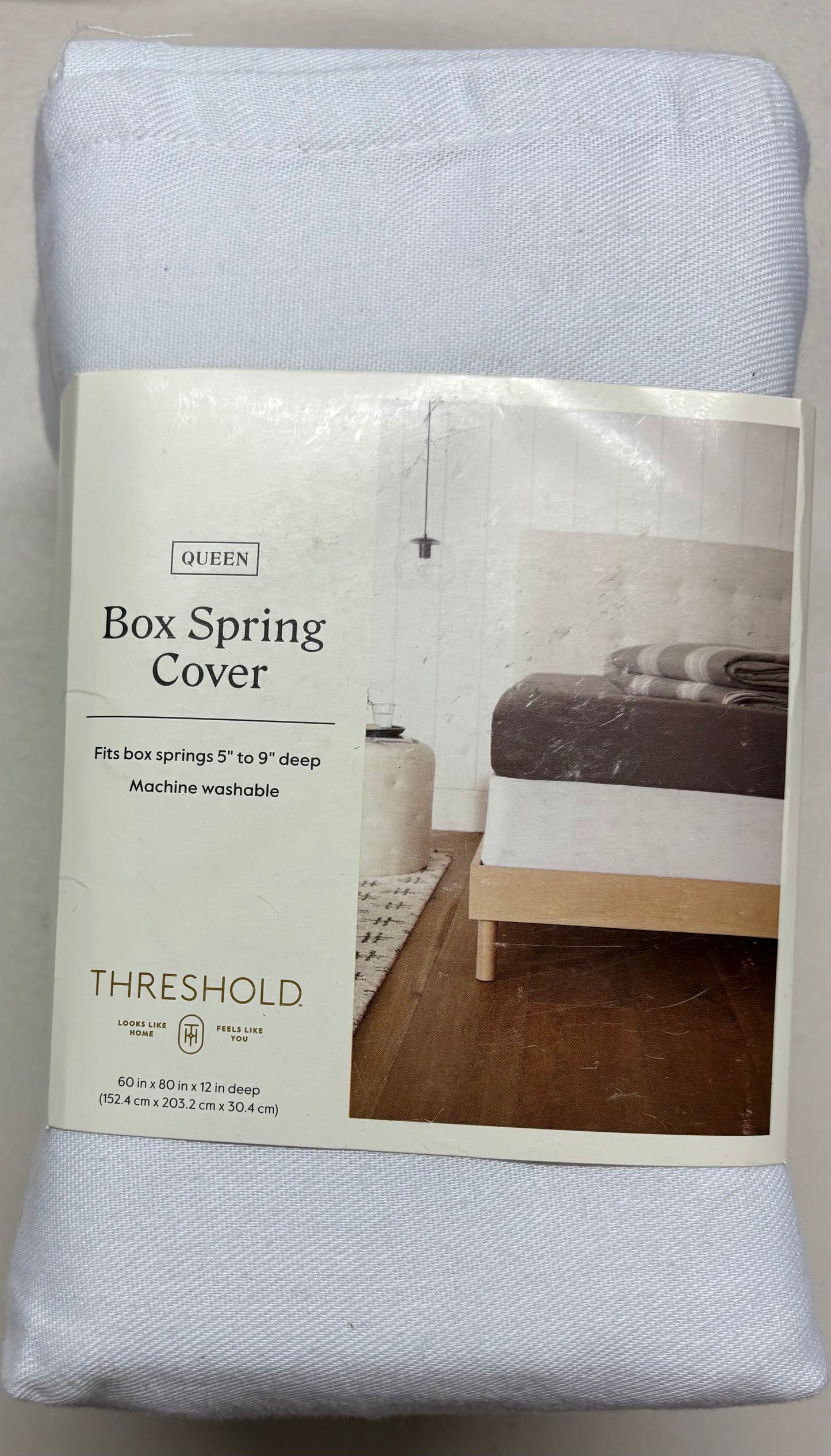 Threshold Queen Box Spring Cover, New