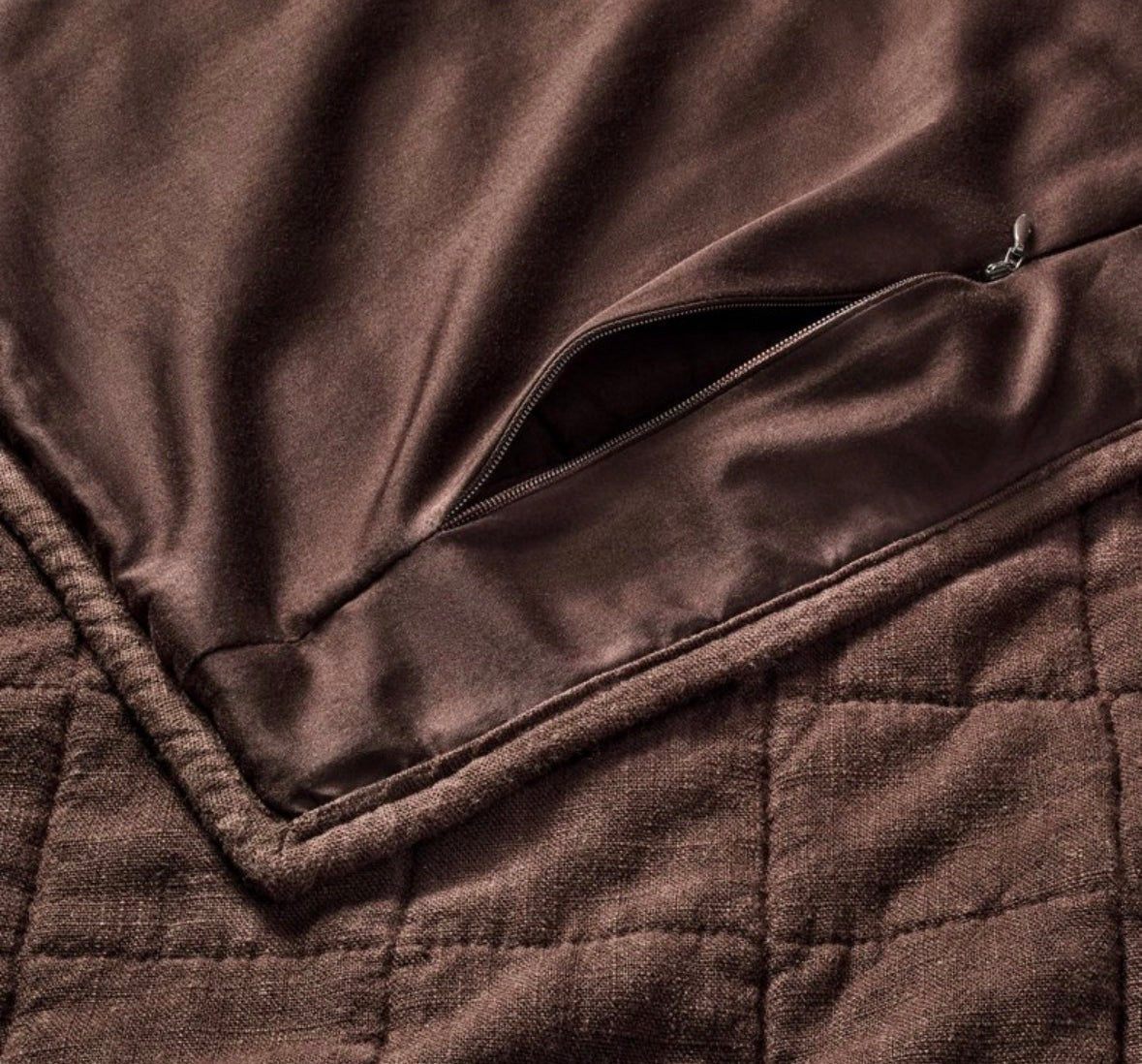 Casaluna Full/Queen Heavyweight Linen Blend Quilt & Shams Bundle, New