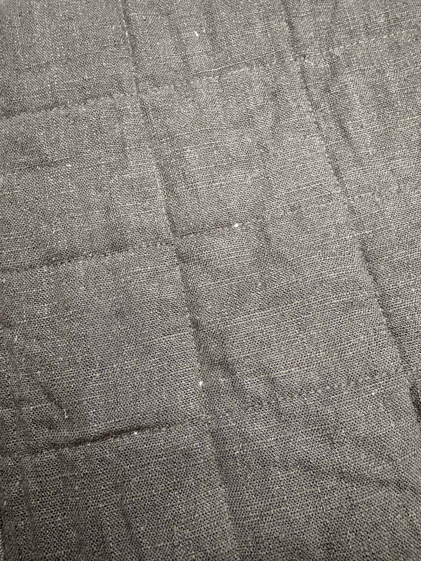 Casaluna Full/Queen Heavyweight Linen Blend Quilt & Shams Bundle, New