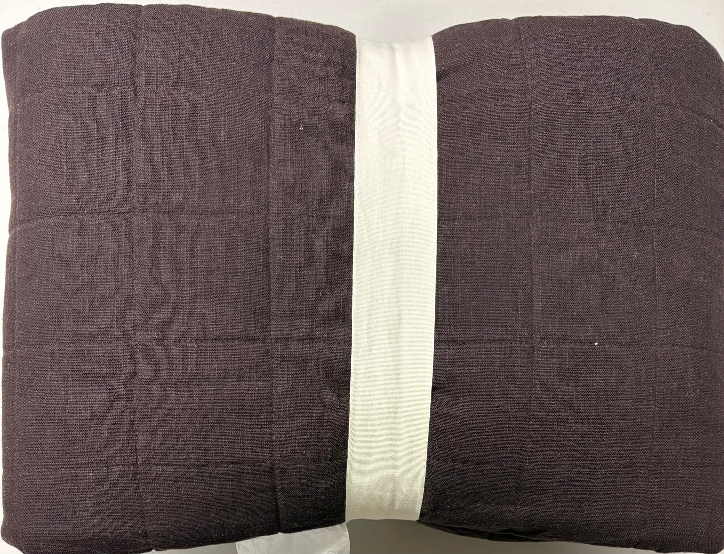 Casaluna Full/Queen Heavyweight Linen Blend Quilt & Shams Bundle, New