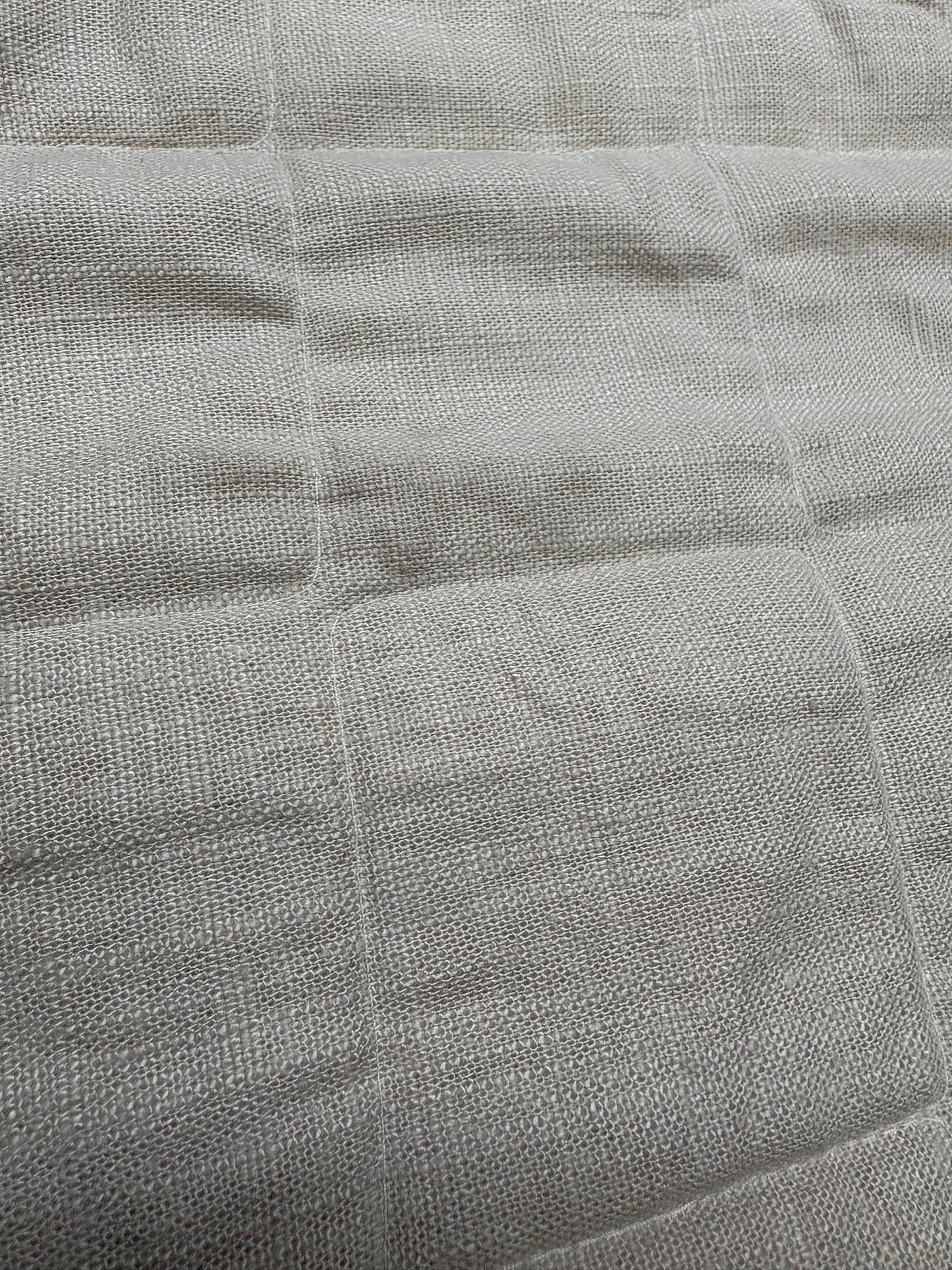 Casaluna King Heavyweight Linen Blend Quilted Pillow Sham, New