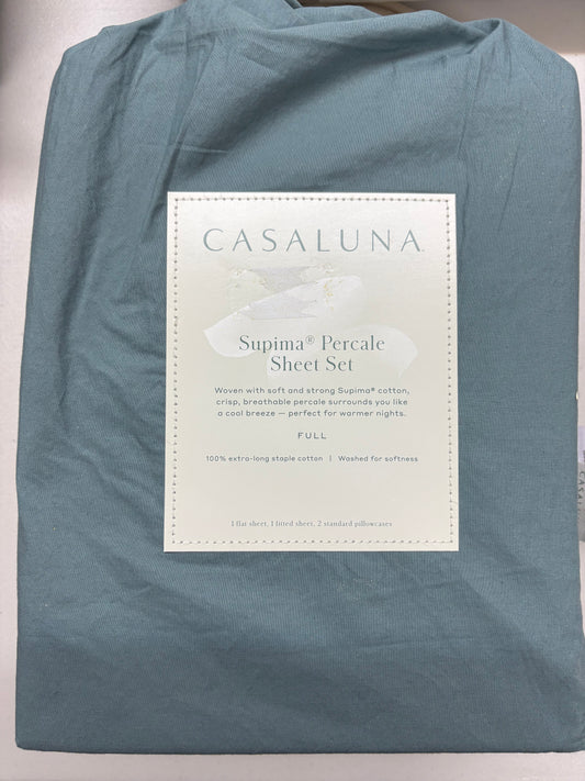 Casaluna Full Supima Percale Cotton Sheet Set, New