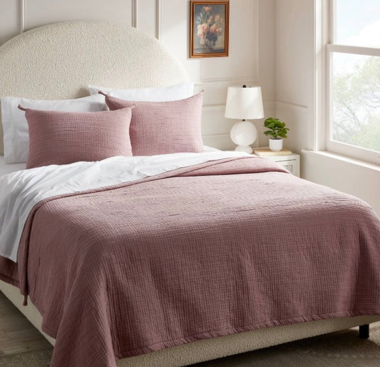 Threshold Full/Queen Double Cloth Quilt & Sham Set, New