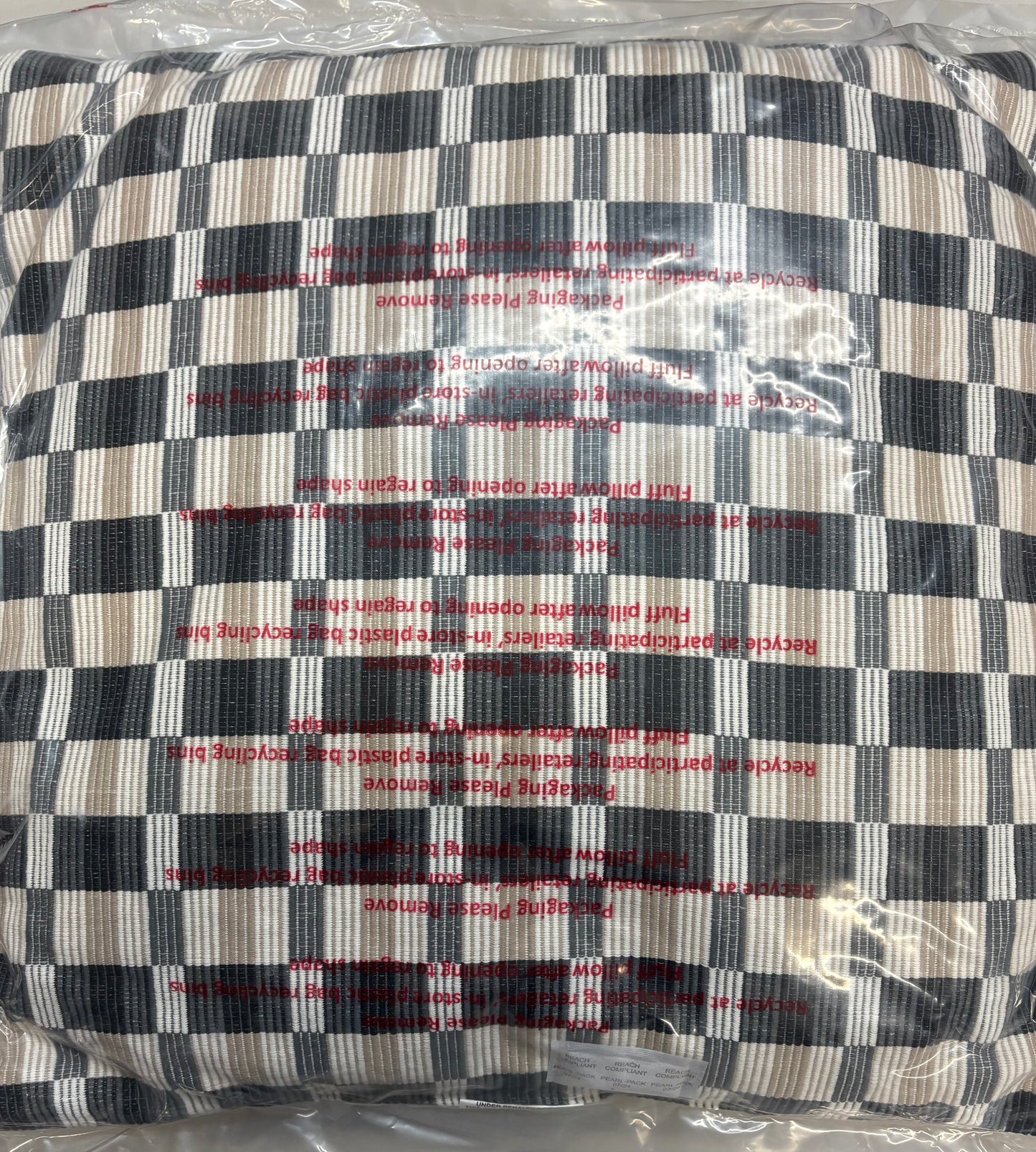 Threshold 24"x24" Oversized Woven Linework Throw Pillow Set, New