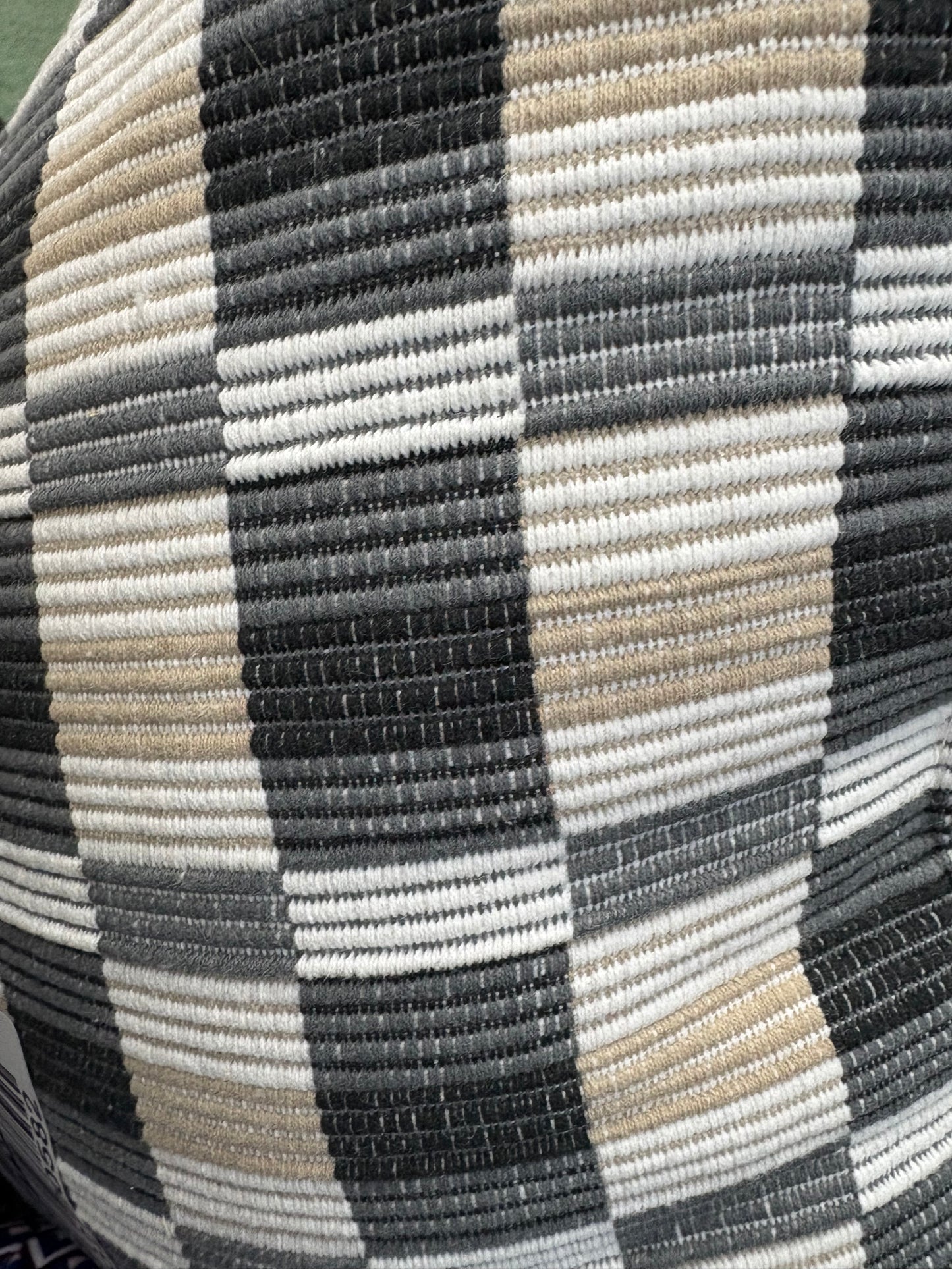 Threshold 24"x24" Oversized Woven Linework Throw Pillow Set, New