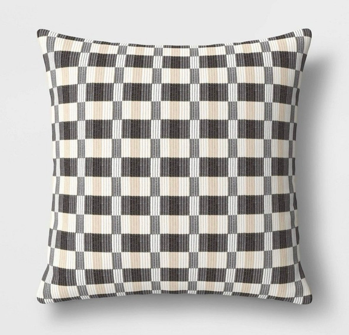 Threshold 24"x24" Oversized Woven Linework Throw Pillow Set, New