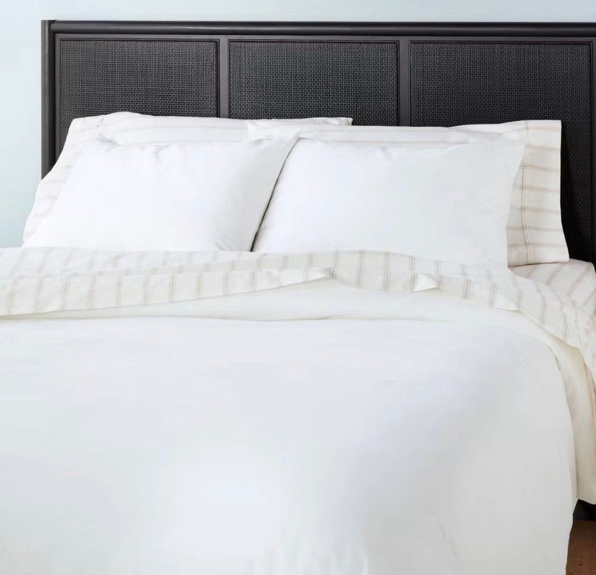 Hearth & Hand King Linen Blend Duvet Set, New