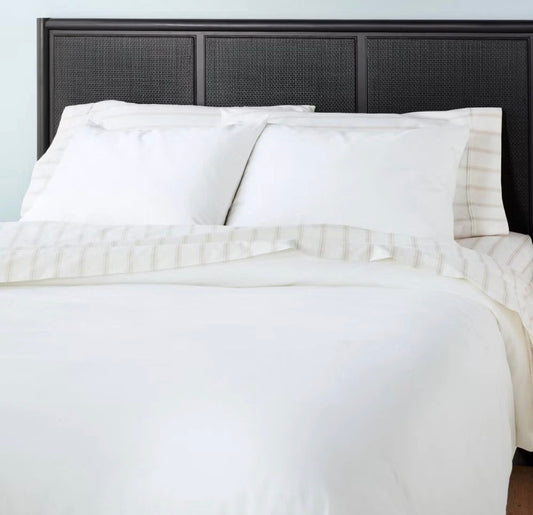 Hearth & Hand King Linen Blend Duvet Set, New