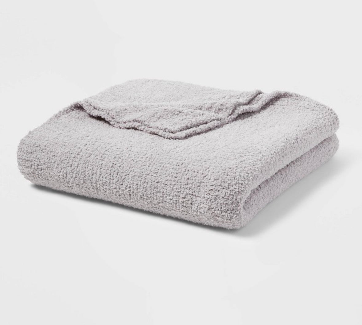 Threshold Full/Queen Cozy Chenille Bed Blanket, New