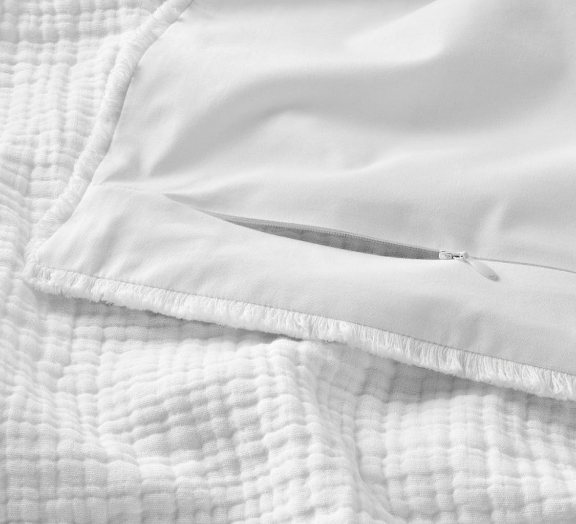 Casaluna King/Cal King Textured Chambray Comforter & Pillowcase Sets Bundle, New