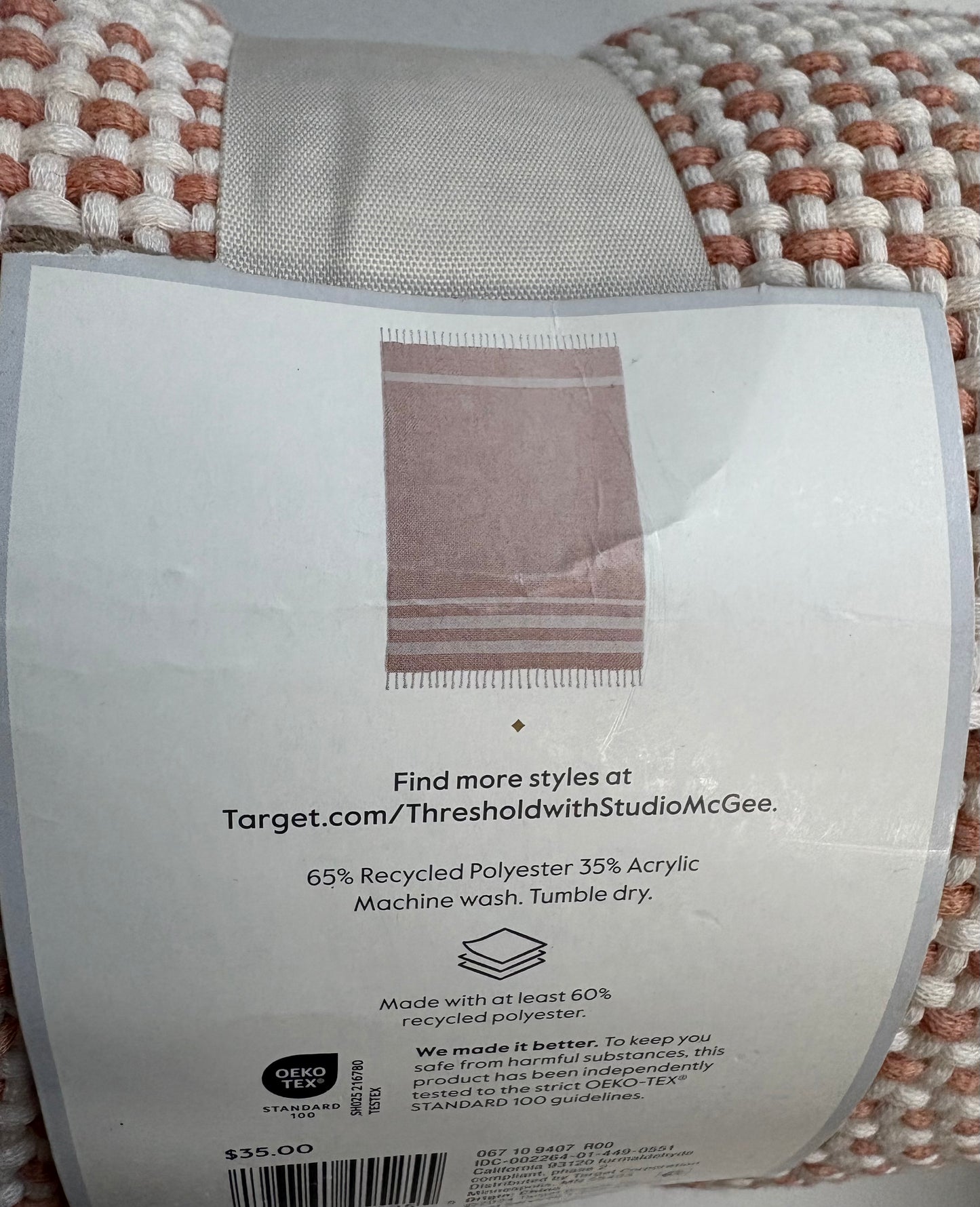 Studio McGee 50”x60” Fringe Throw Blanket, New