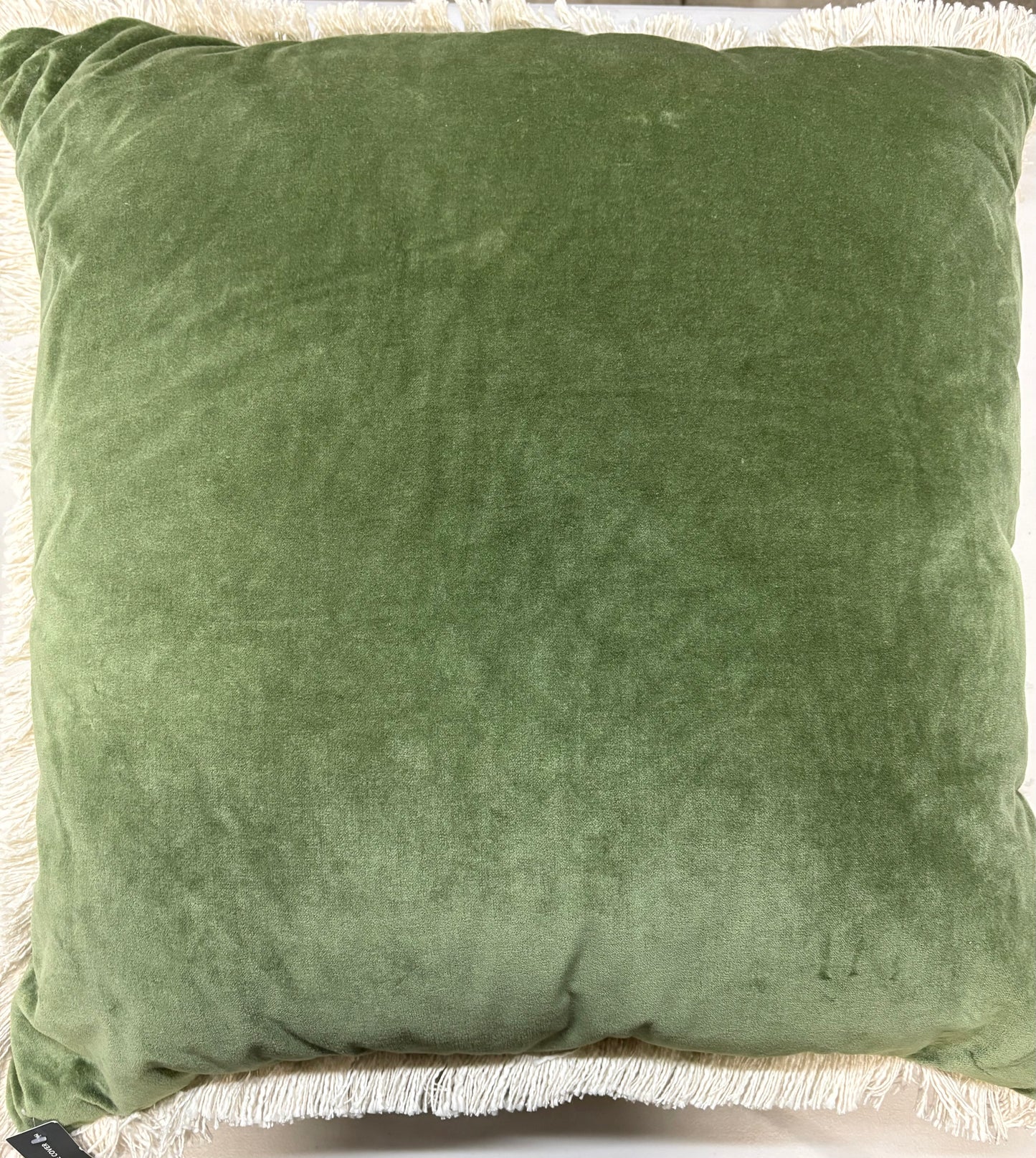 Threshold 24”x24” Oversized Velvet Fringe Throw Pillow Set, New