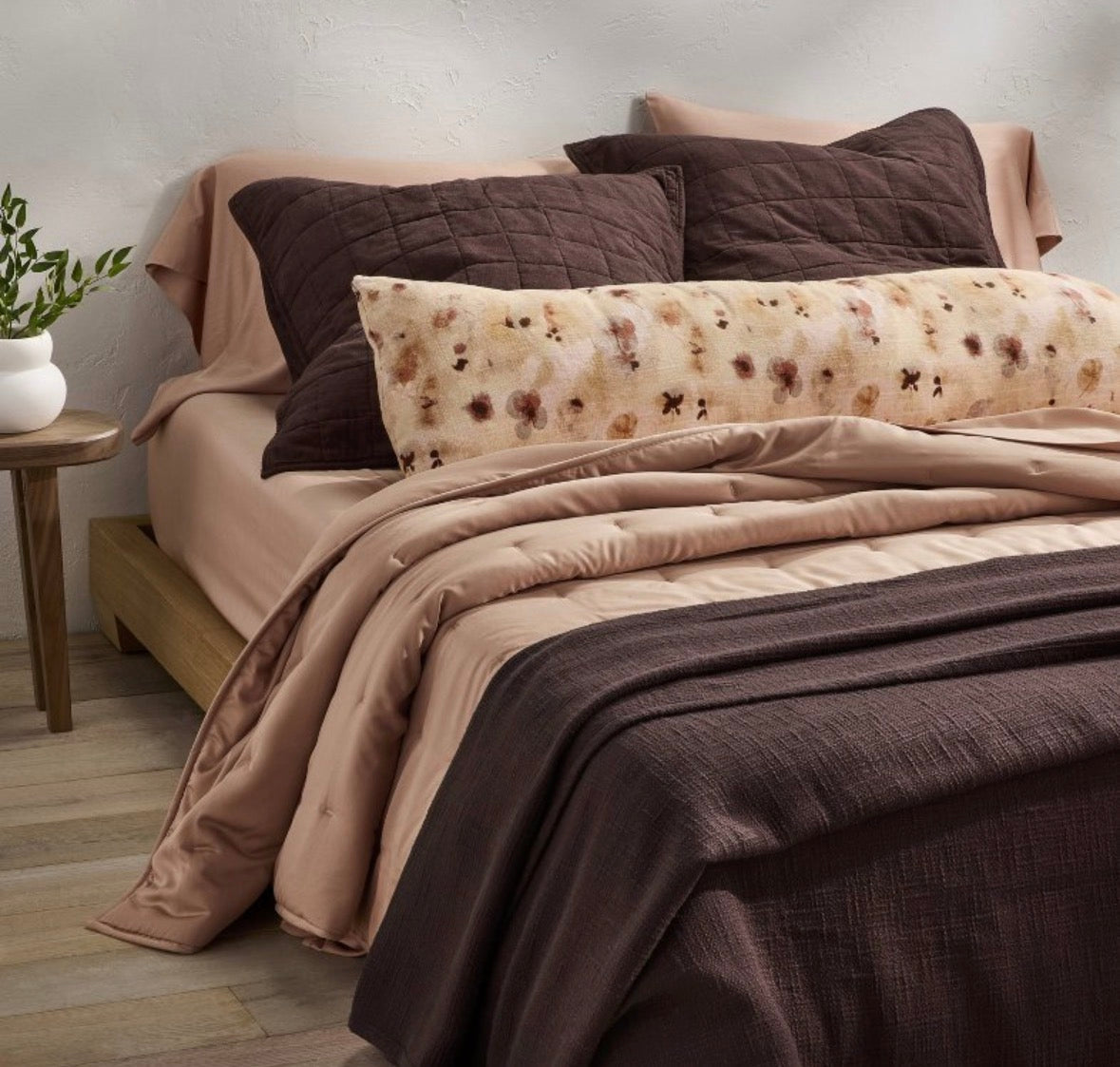 Casaluna King Blissful Bamboo Quilt & Pillowcase Set Bundle, New