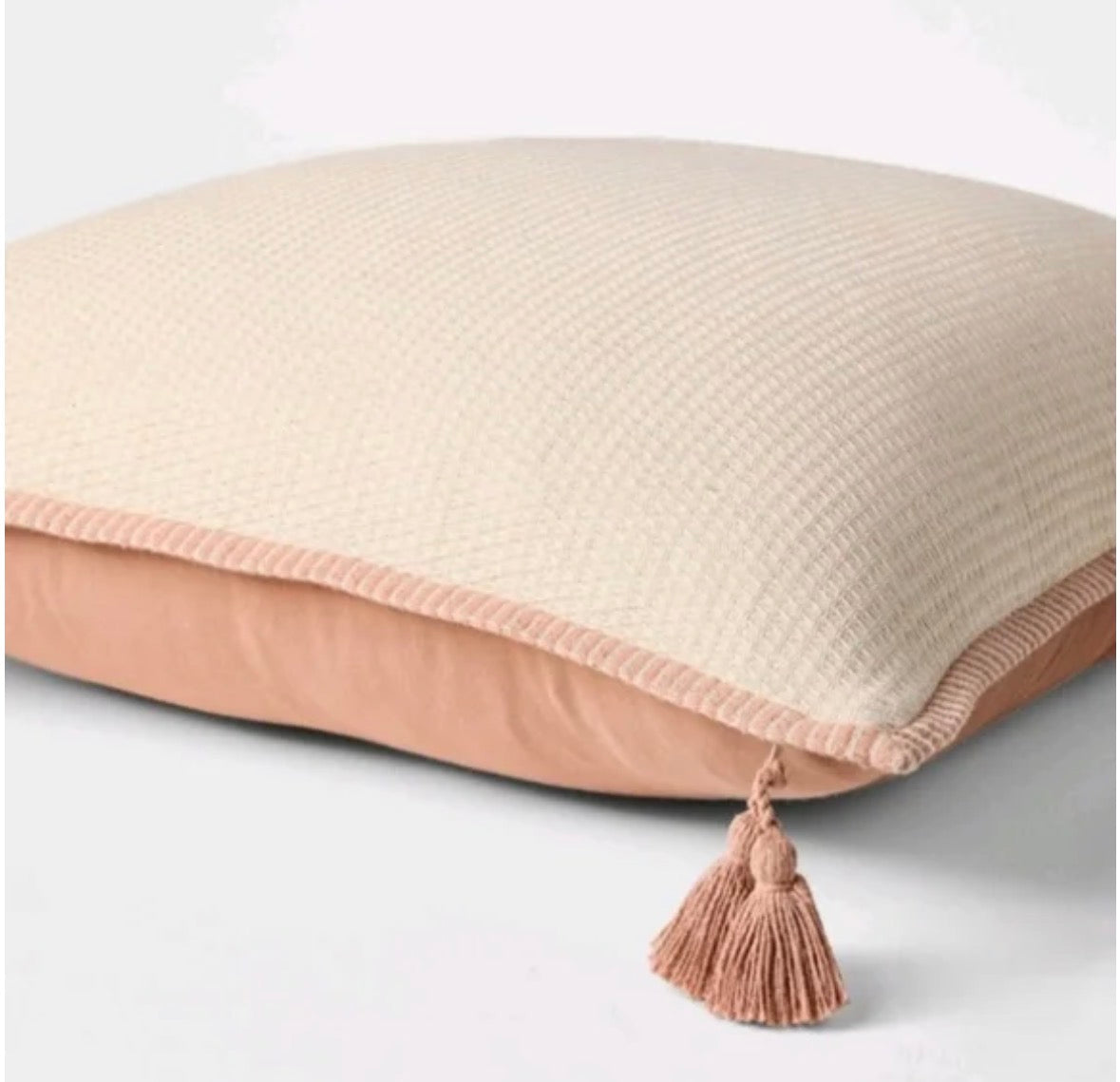 Studio McGee 24”x24” Linen Blend Throw Pillow Set, New