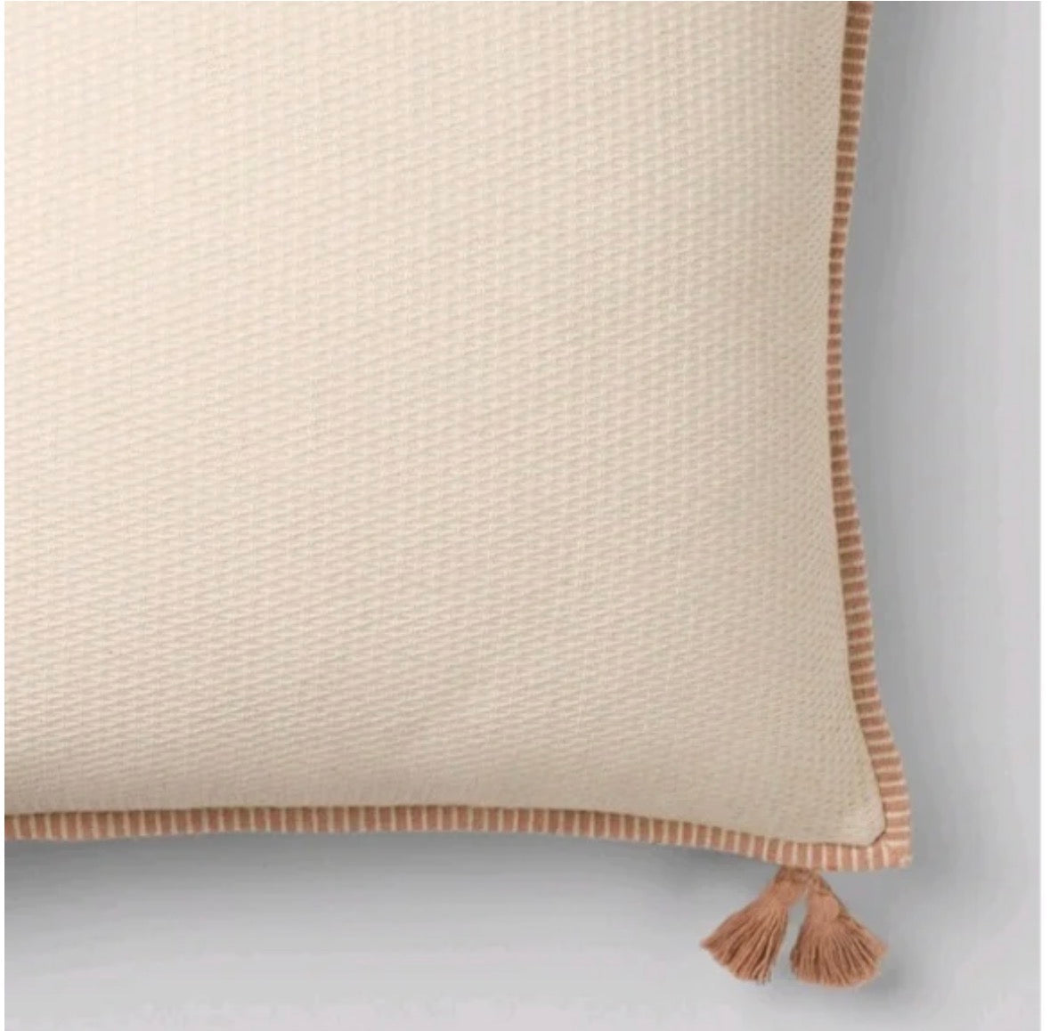 Studio McGee 24”x24” Linen Blend Throw Pillow Set, New