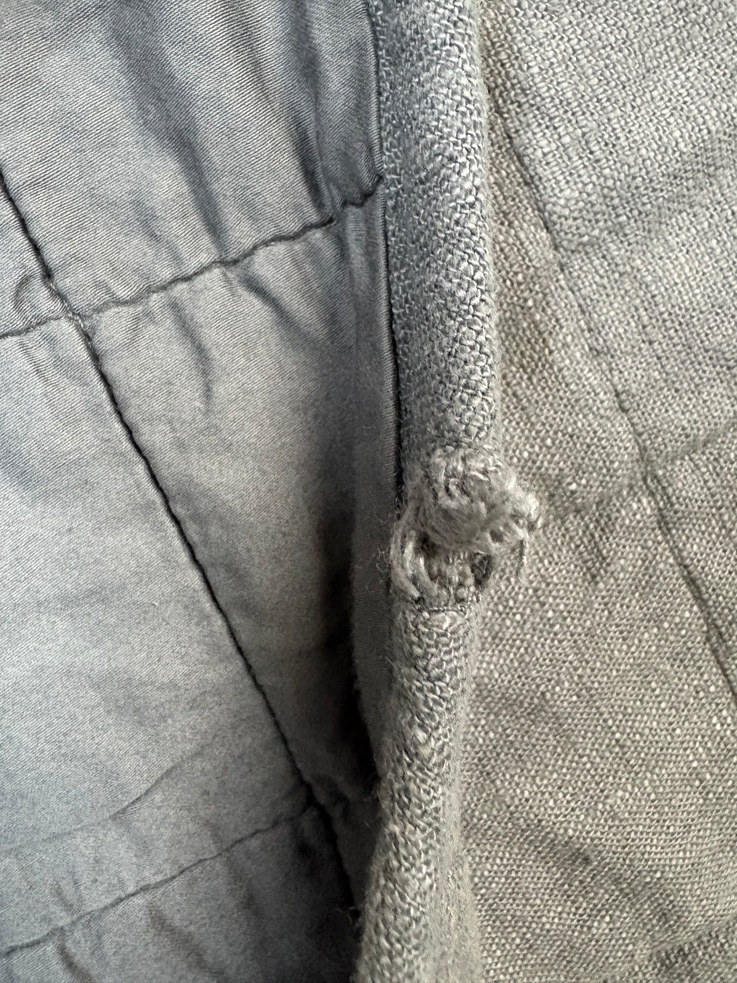 Casaluna King Heavyweight Linen Blend Quilt