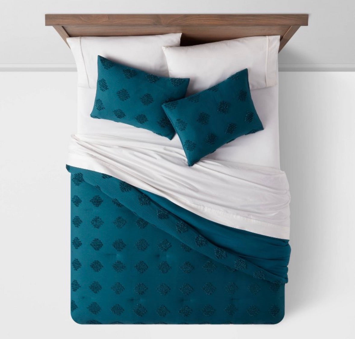 Threshold Twin/XL Twin Tufted Diamond Crinkle Comforter Set, New