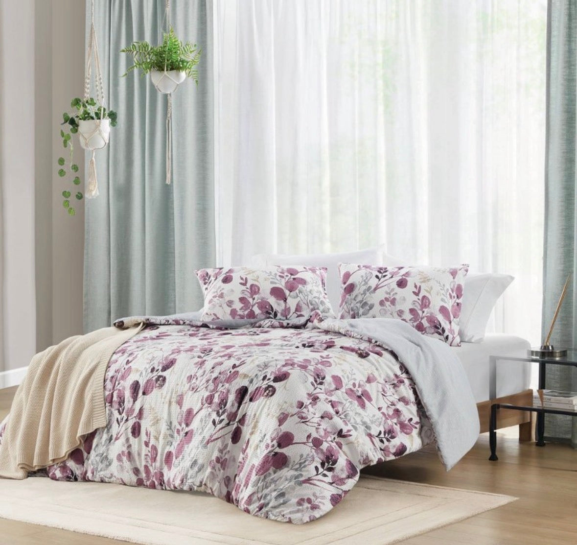 510 Design Full/Queen Floral Comforter Set, New