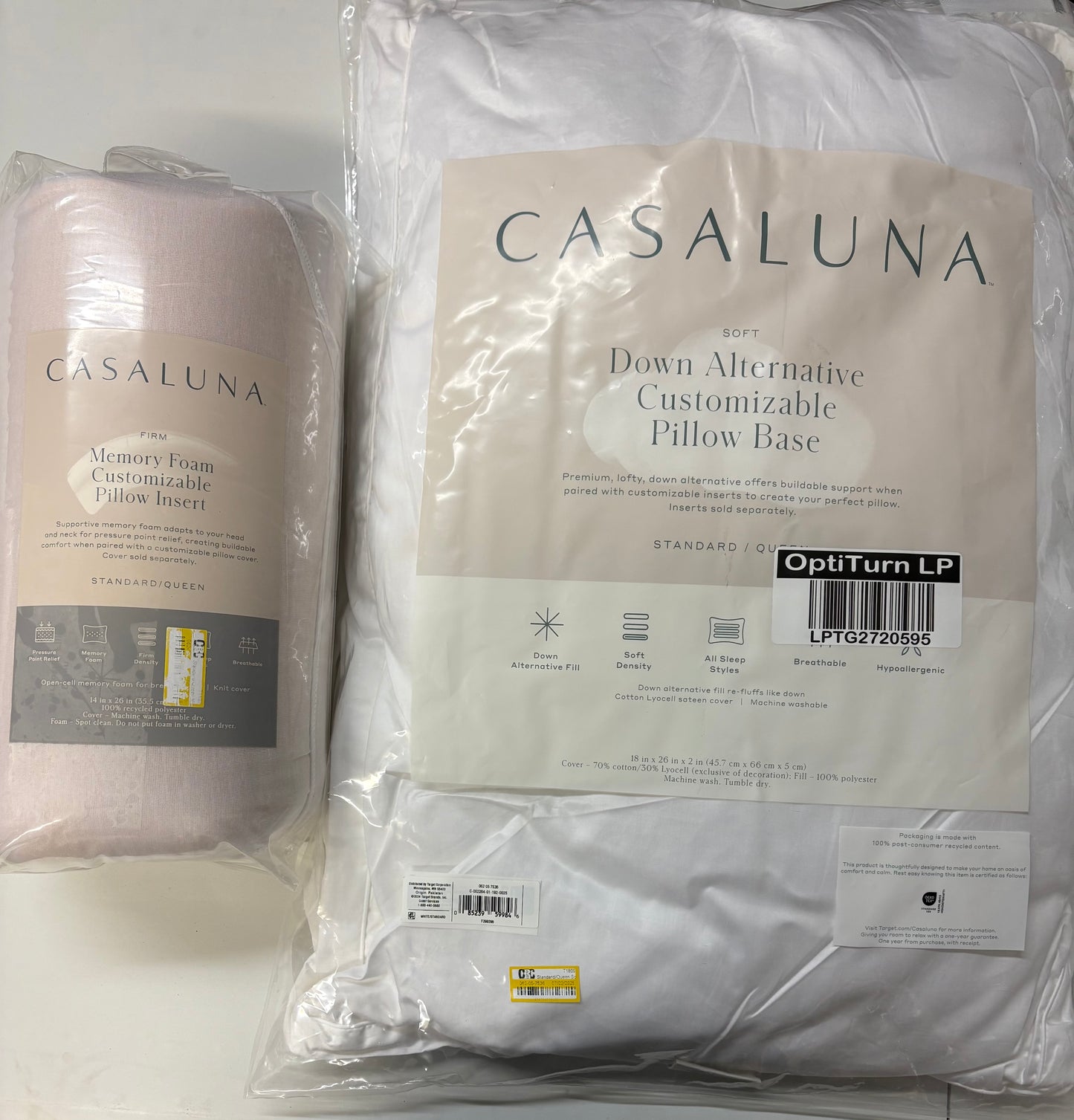 Casaluna Standard Customizable Pillow Base & Insert, New