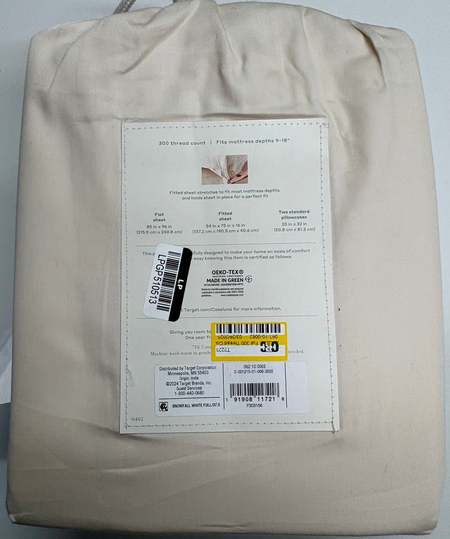 Casaluna Full Temperature Balancing Sheet Set, New